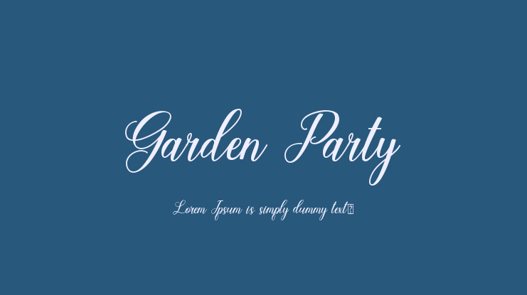 Garden Party Font