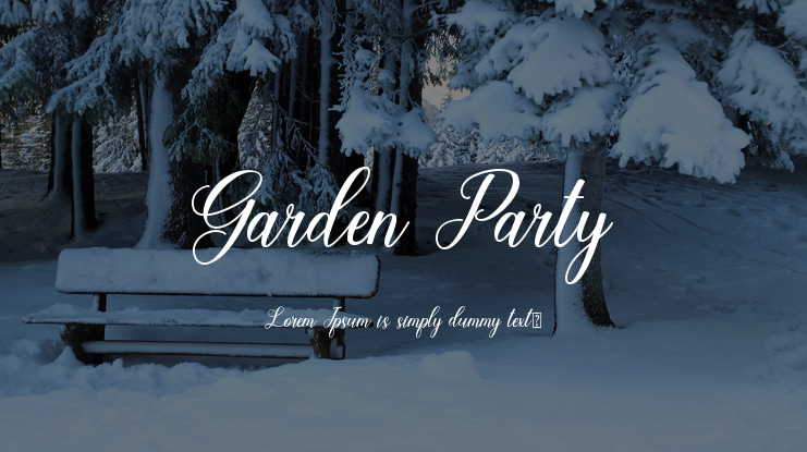 Garden Party Font
