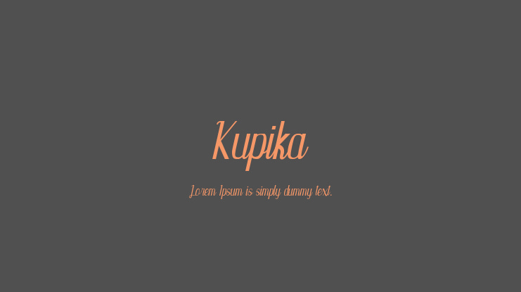 Kupika Font