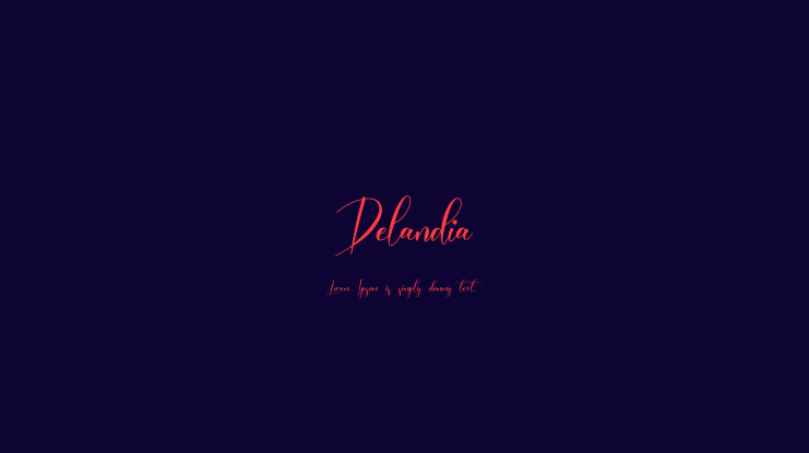 Delandia Font
