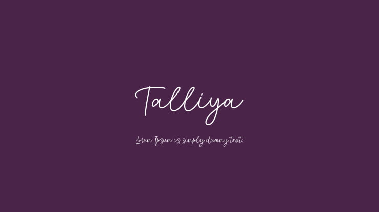 Talliya Font