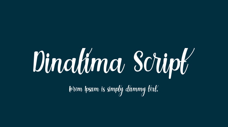 Dinalima Script Font