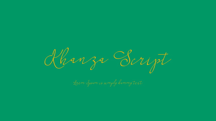 Khanza Script Font