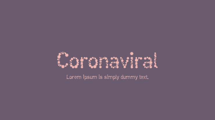 Coronaviral Font