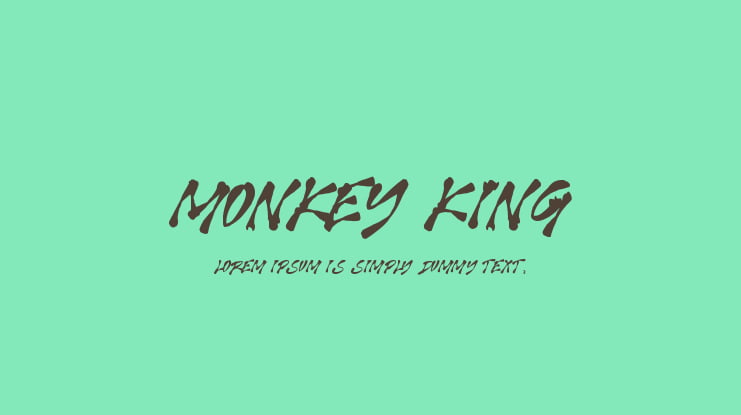 MONKEY KING Font