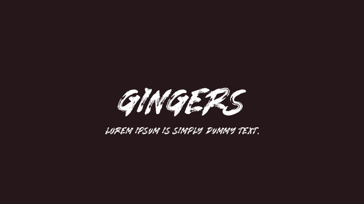 GINGERS Font