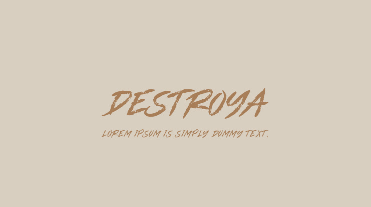 DESTROYA Font