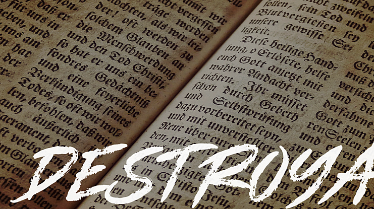 DESTROYA Font