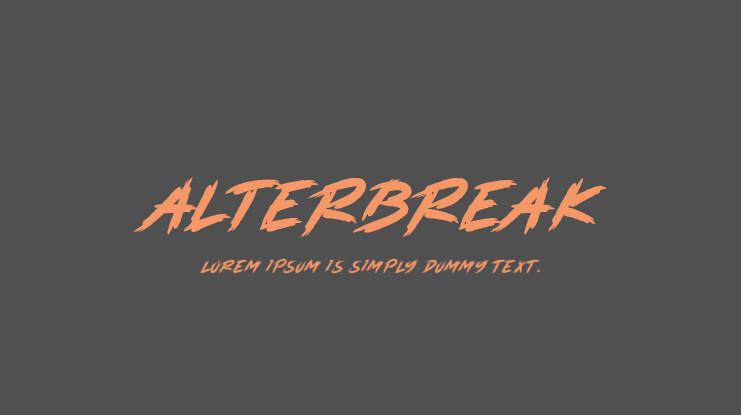 ALTERBREAK Font