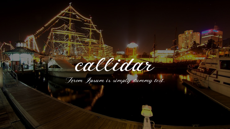 callidar Font