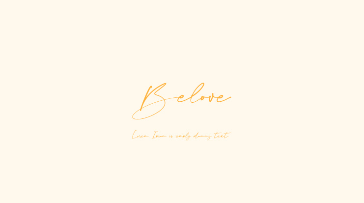 Belove Font