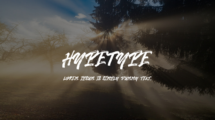 Hypetype Font