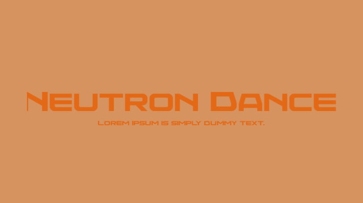 Neutron Dance Font Family
