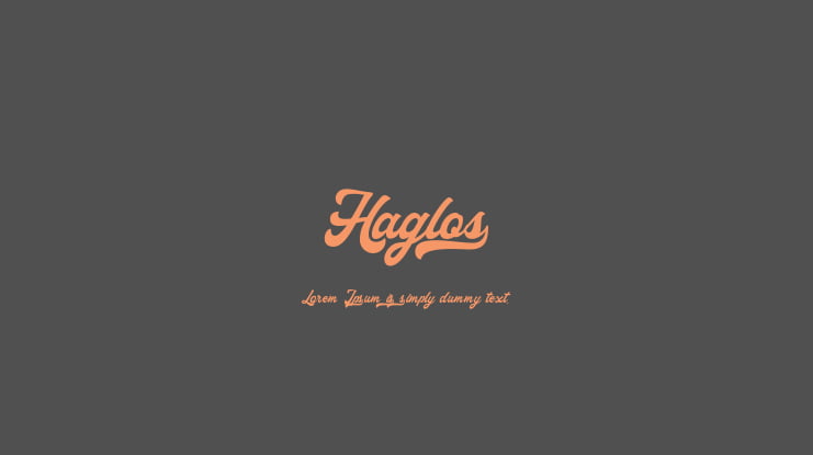 Haglos Font