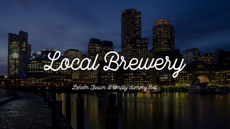 Local Brewery Font