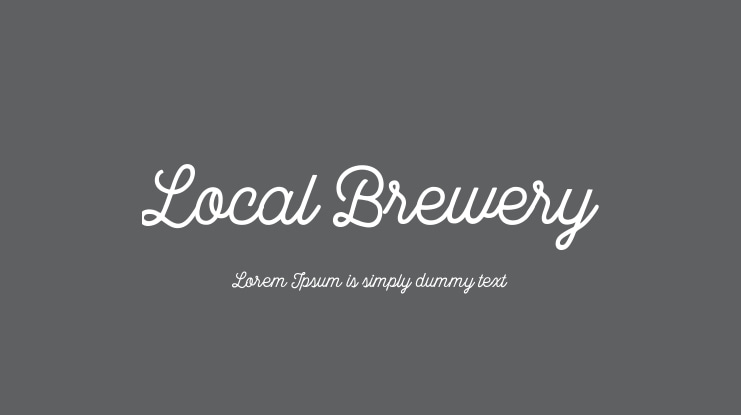 Local Brewery Font