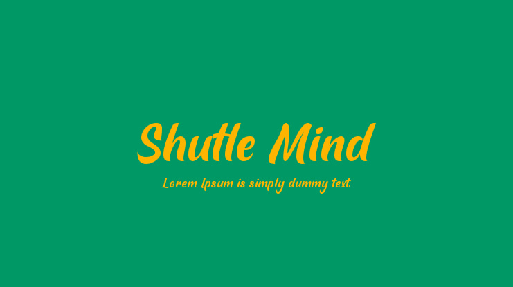 Shutle Mind Font