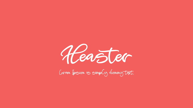 Heaster Font