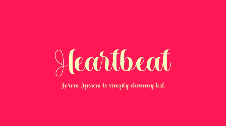 Heartbeat Font Family