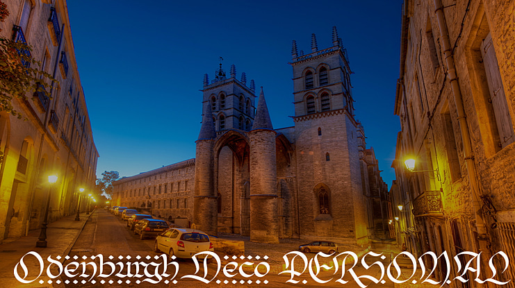 Odenburgh Deco PERSONAL USE Font Family