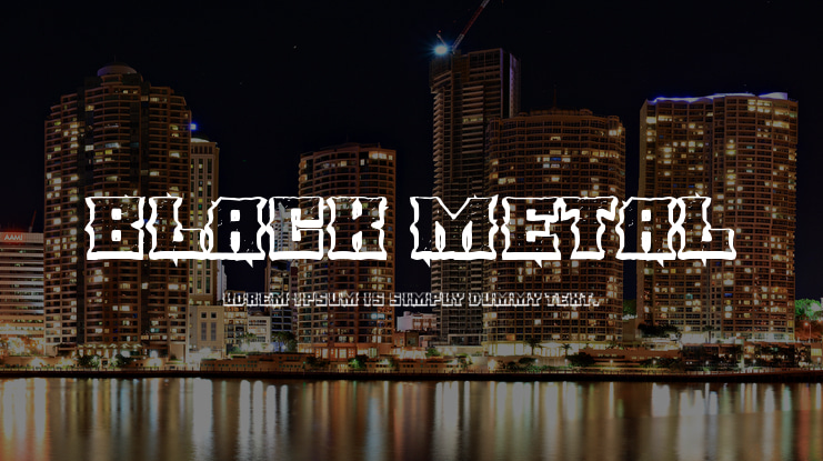 BLACK METAL Font