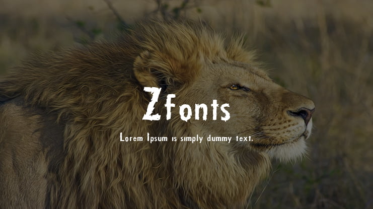 Zfonts Font