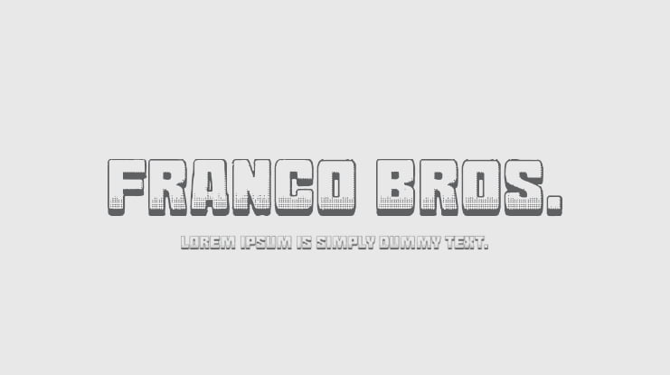 Franco Bros. Font