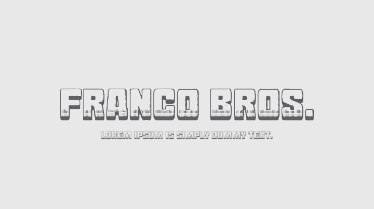 Franco Bros. Font