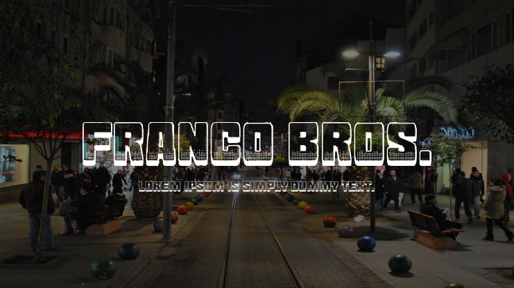 Franco Bros. Font