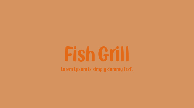 Fish Grill Font Family