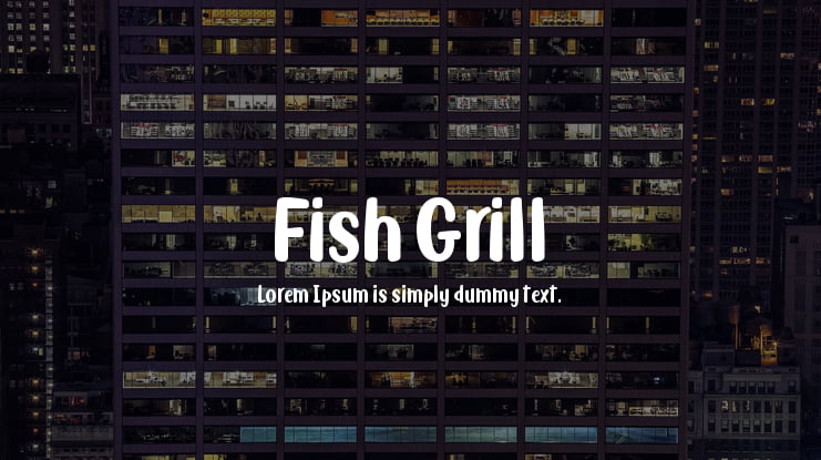 Fish Grill Font Family
