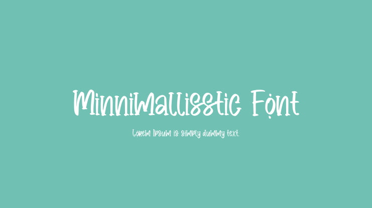 Minnimallisstic Font