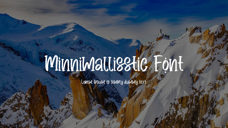 Minnimallisstic Font