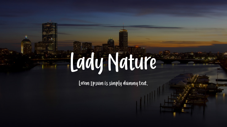 Lady Nature Font Family