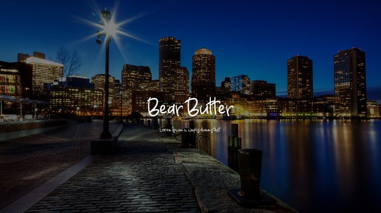 Bear Butter Font