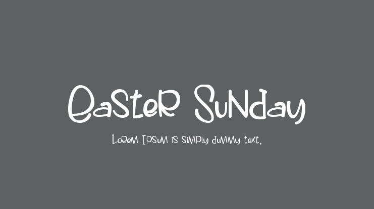 Easter Sunday Font