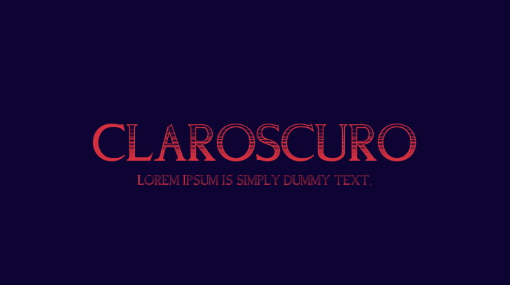 Claroscuro Font