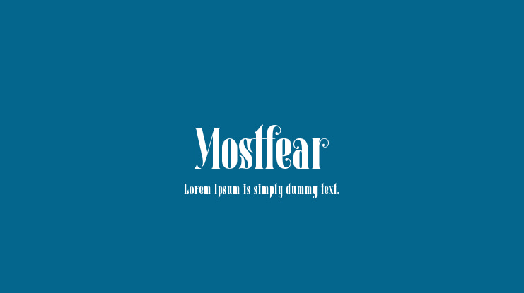 Mostfear Font