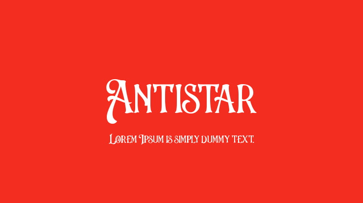 Antistar Font