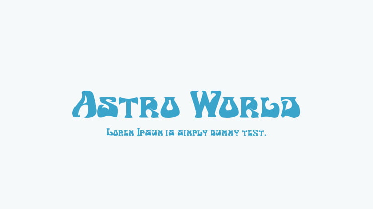 Astro World Font