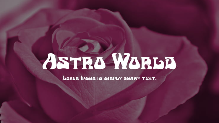 Astro World Font