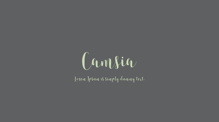 Camsia Font