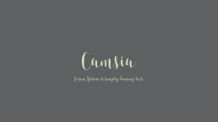 Camsia Font