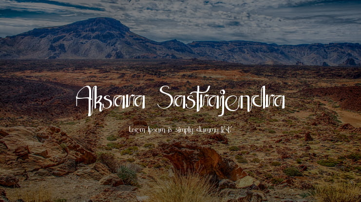 Aksara Sastrajendra Font