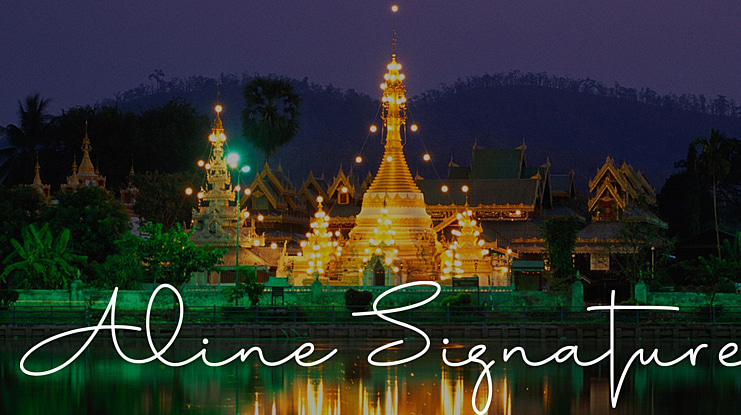 Aline Signature Font