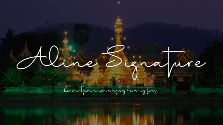 Aline Signature Font