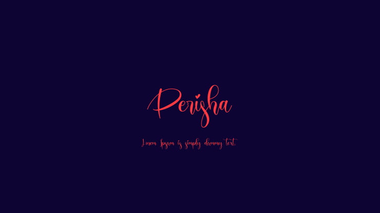 Perisha Font
