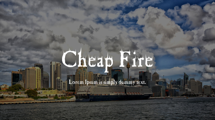 Cheap Fire Font