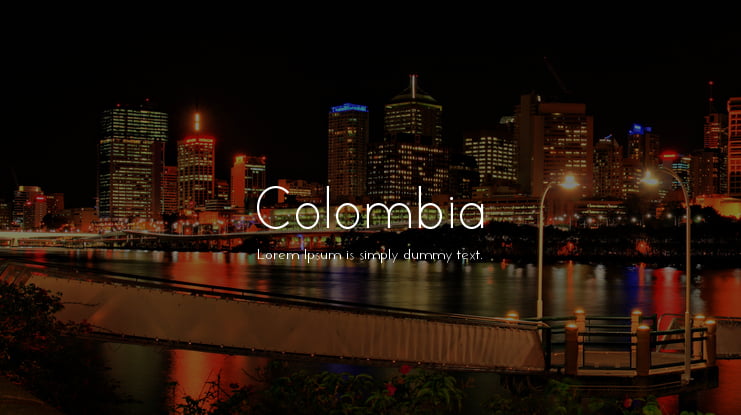 Colombia Font Family