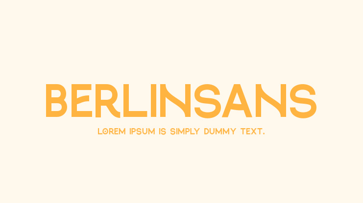 berlinsans Font Family